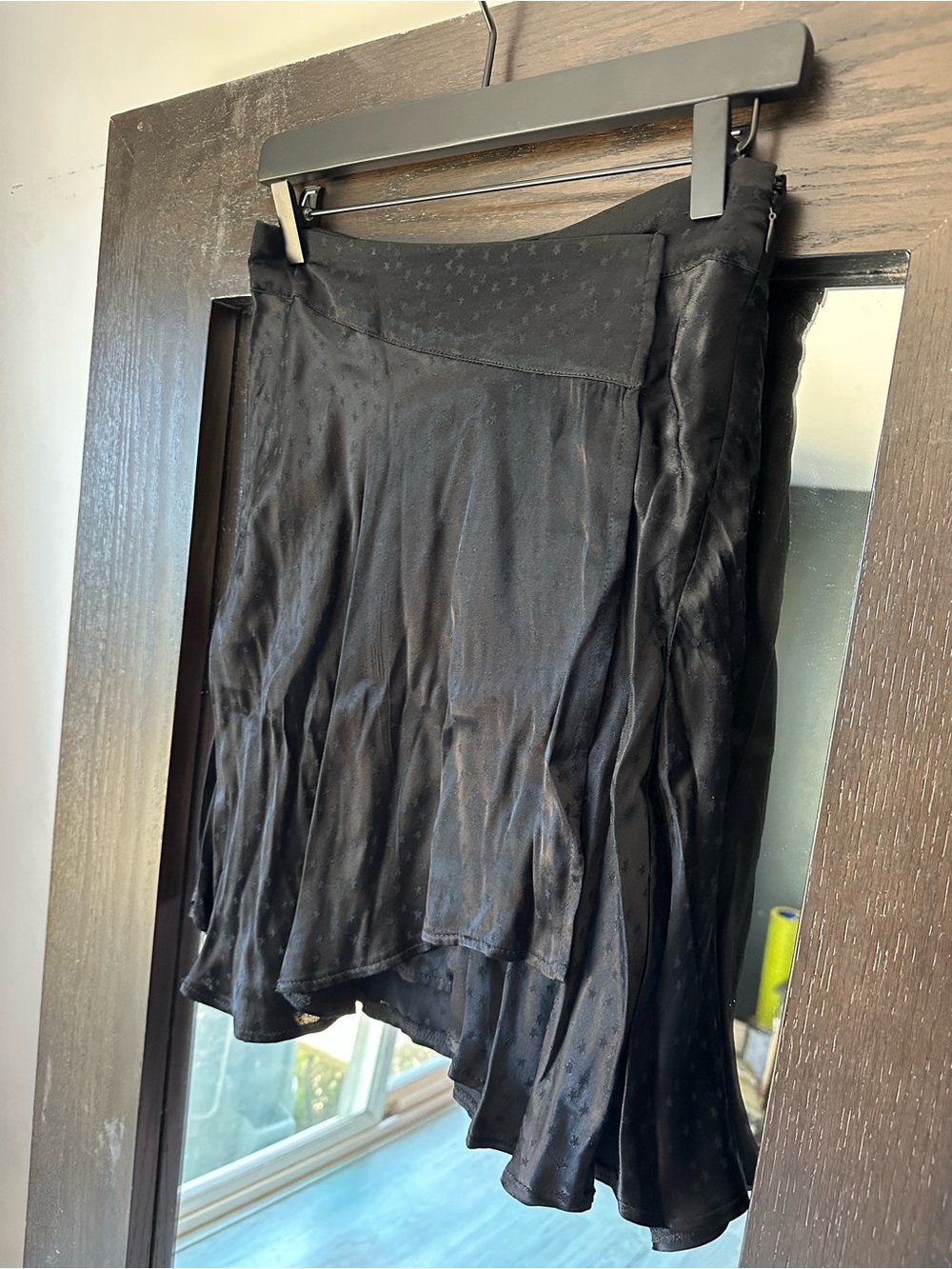 Free People Starstruck Satin Celestial Star Asymmetrical Skirt - Picture 12 of 12